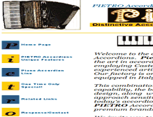 Tablet Screenshot of pietroaccordions.com